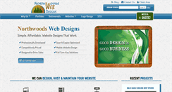 Desktop Screenshot of northwoodswebdesigns.com