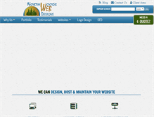 Tablet Screenshot of northwoodswebdesigns.com